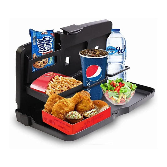 🚗✨ AutoTray Pro – The Ultimate Foldable Car Dining & Organizer Tray!