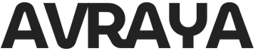 Black 'AVRAYA' logo on a white background