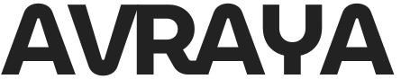 Black 'AVRAYA' logo on a white background